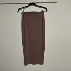 Dynamite Chocolate Pencil Skirt
